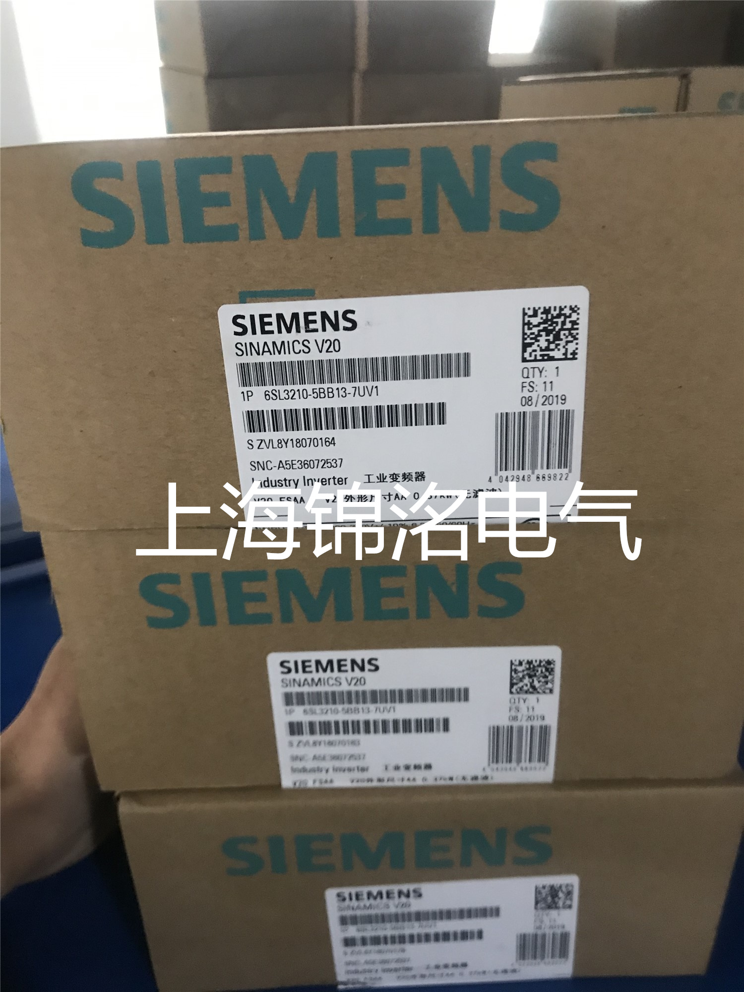 西门子6SL3210-5BB13-7UV1  SINAMICS V20 200-240 V 1变频器