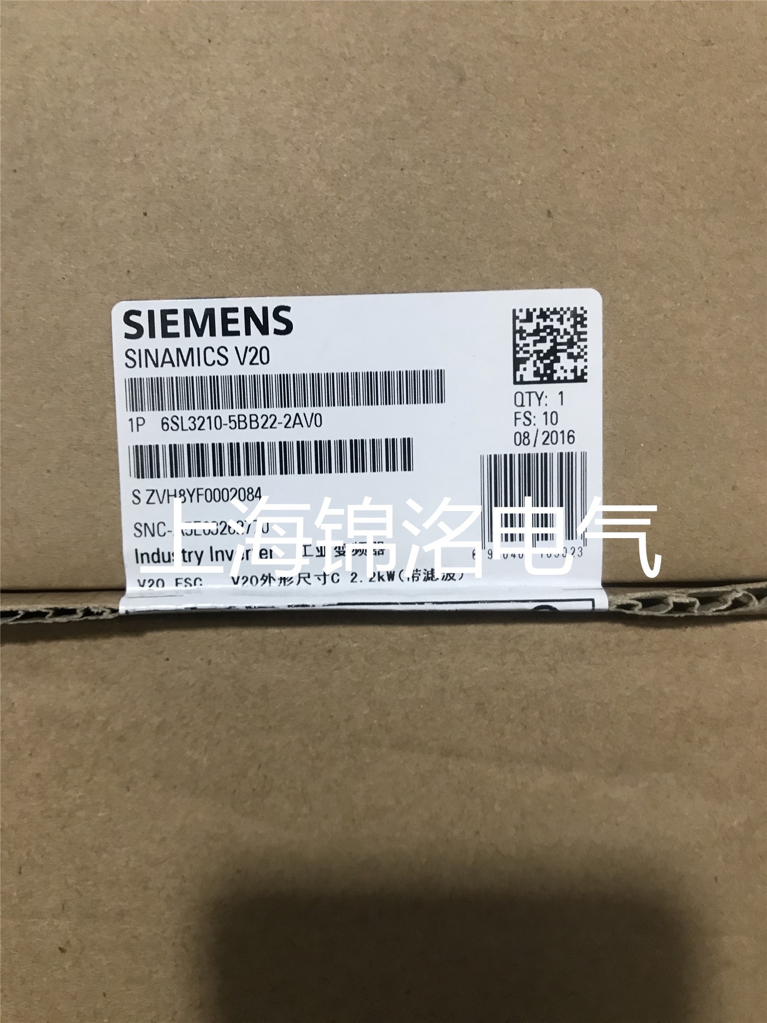 西门子6SL3210-5BB22-2AV0 SINAMICS V20 200-240 V变频器